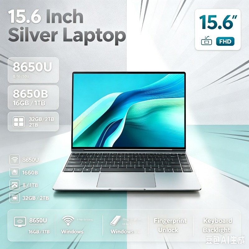 Gaming Keyboard 2026 - โน้ตบุ๊กเกมมิ่งพกพาใหม่ปี 2026 ขนาด 15.6 นิ้ว พร้อม