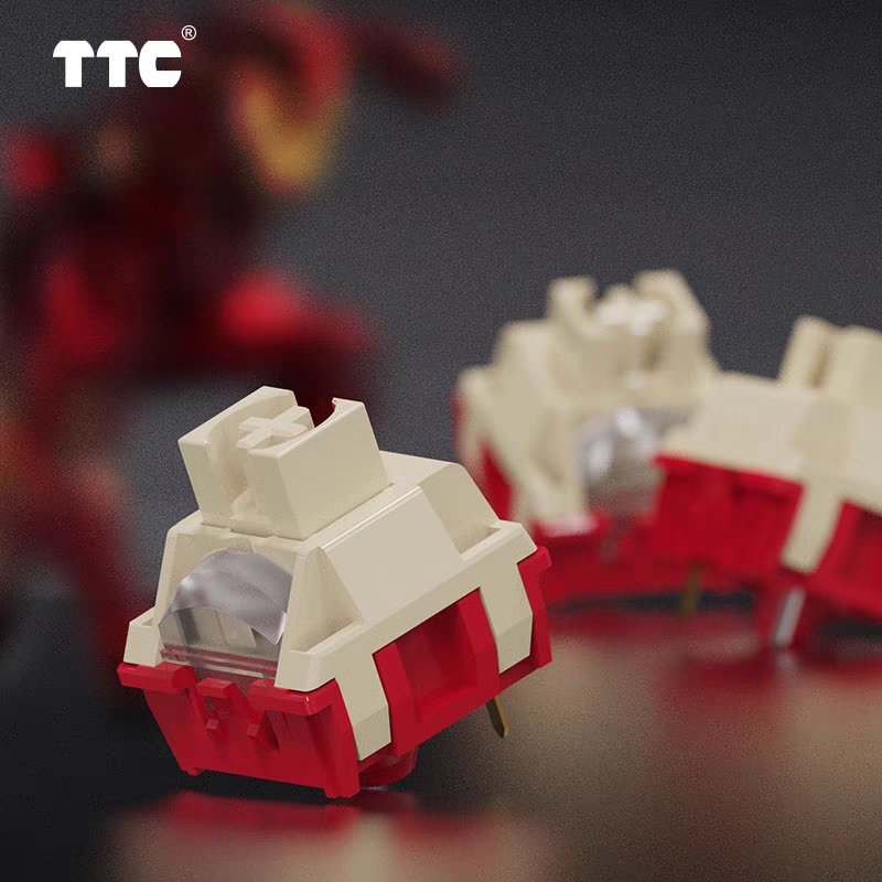 Gaming Keyboard No Noise - TTC สวิตช์เหล็กสวิตช์แบบเชิงเส้นแบบไร้เสียงรบกวน/41gf เรียบสวิตช์แบบเร็วขนาด3.8มม. สวิตช์แบบมีความแม่นยำสำหรับคีย์บอร์ดเชิงกล