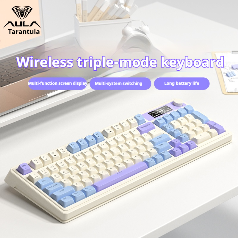 คีย์บอร์ดเกมมิ่งไร้สาย AULA S9 - Gaming Keyboard No Noise บทวิจารณ์และราคา