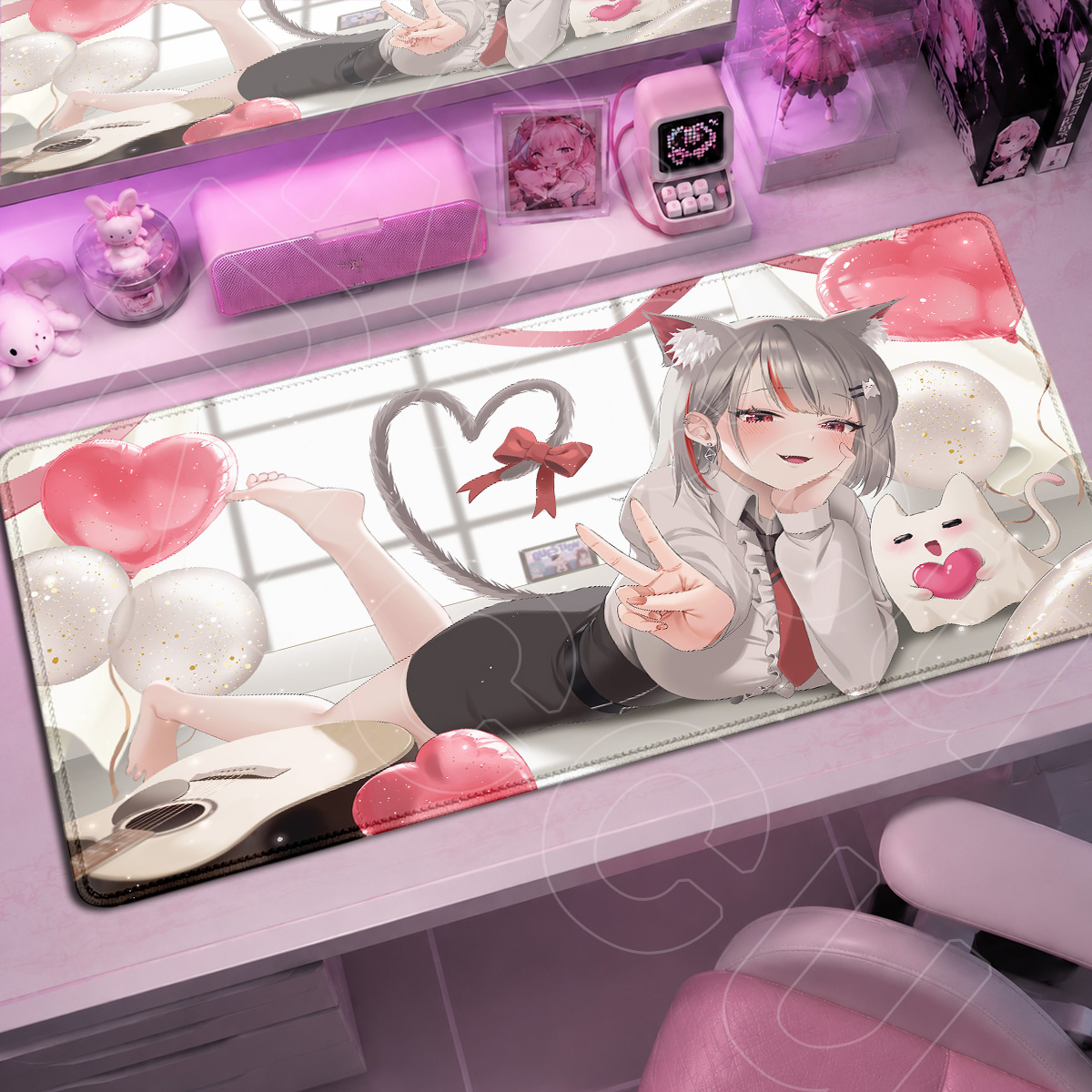 แผ่นรองเมาส์อนิเมะ Kawaii Girl - Gaming Keyboard High Ground บทวิจารณ์และราคา