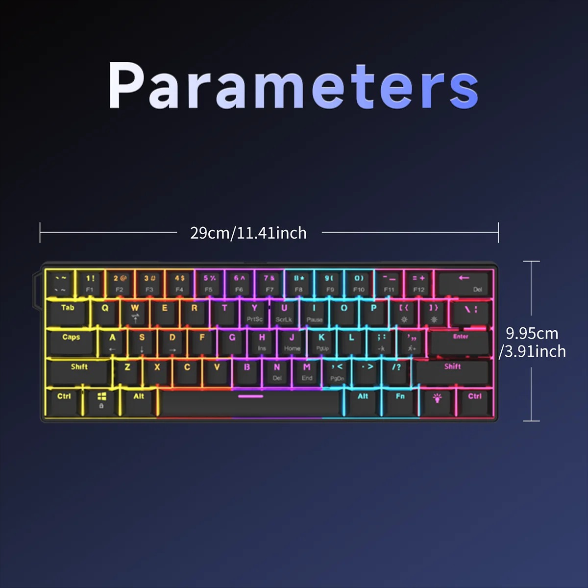 AJAZZ NK61 คีย์บอร์ดแบบมีสาย 6 - Gaming Keyboard Thocky บทวิจารณ์และราคา
