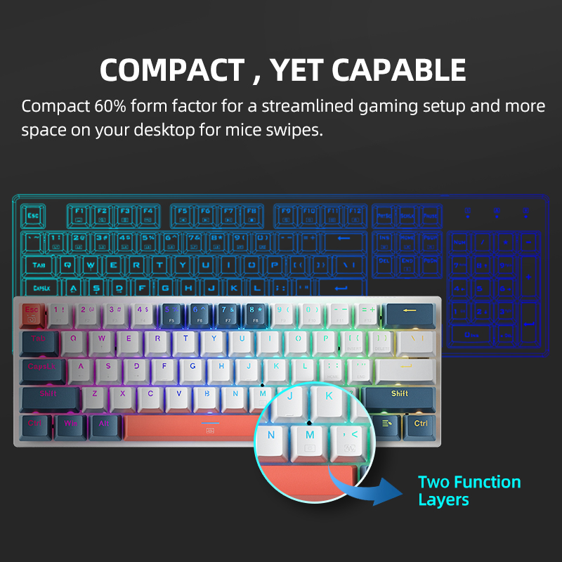 คีย์บอร์ดกลไกขนาดเล็ก Machenik - Gaming Keyboard Thocky บทวิจารณ์และราคา