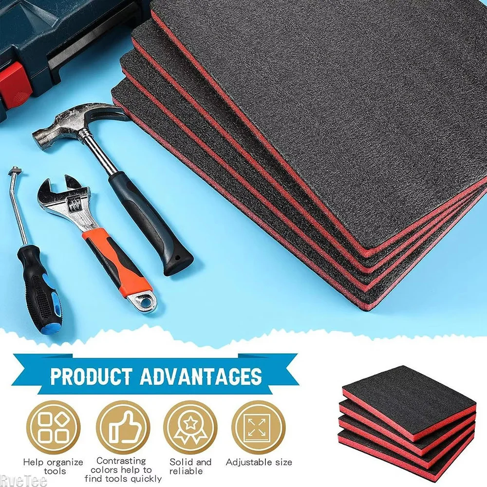 4 ชิ้นกล่องเครื่องมือโฟมแทรกบร - Polyurethane Foam Sheet บทวิจารณ์และราคา