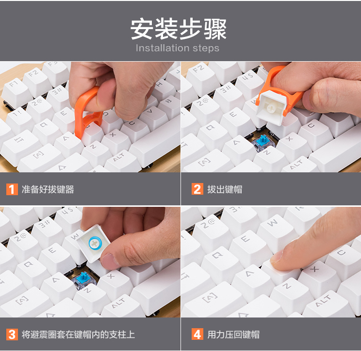 104 ชิ้น/แพ็คเงียบแหวนยางรัดลด - Gaming Keyboard No Noise บทวิจารณ์และราคา