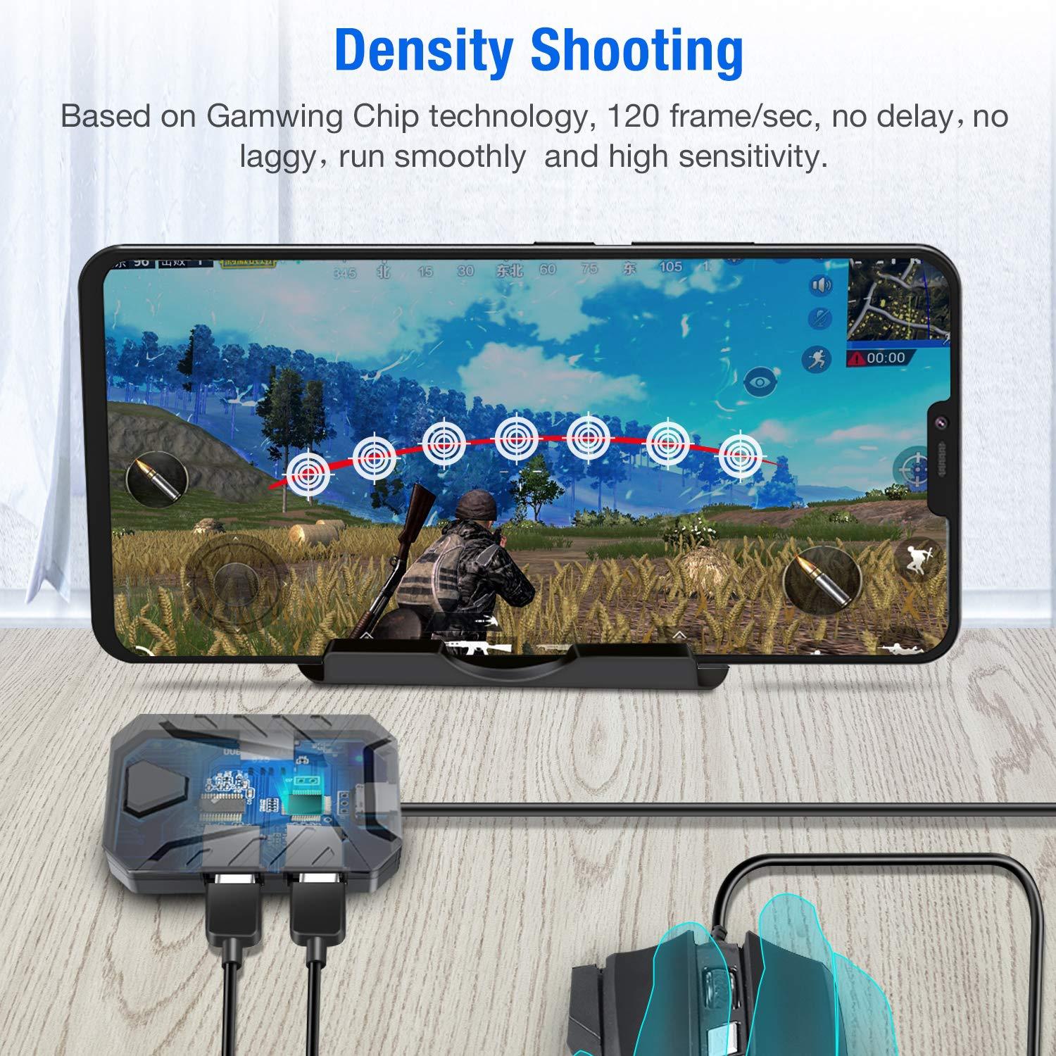ชุดคีย์บอร์ดและเมาส์สำหรับเล่น - Gaming Keyboard And Mouse Converter For Mobile บทวิจารณ์และราคา