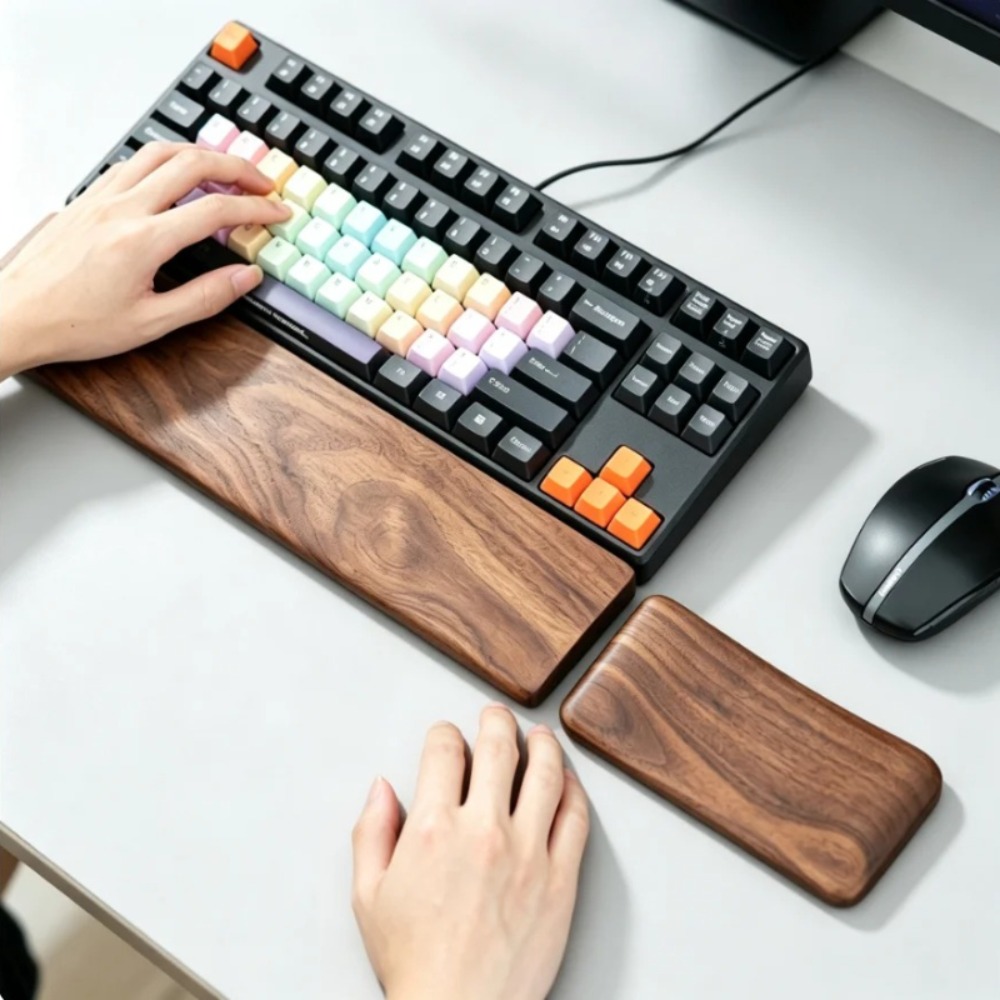 ที่วางคีย์บอร์ดทำจากไม้เนื้อแข - Wrist Rest Wood บทวิจารณ์และราคา